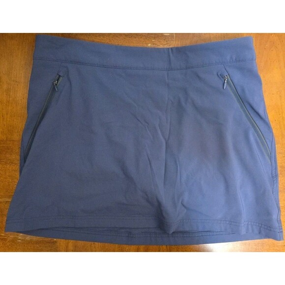 COLUMBIA Women's Anytime Straight Skort Sz XL Navy Blue Pockets UPF Skirt - Picture 1 of 6
